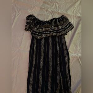 Anthropologie Black and White Patterned Pants